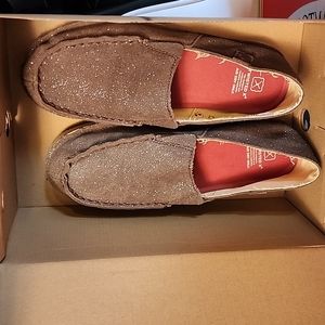 Chocolate Shimmer Twisted X Loafer